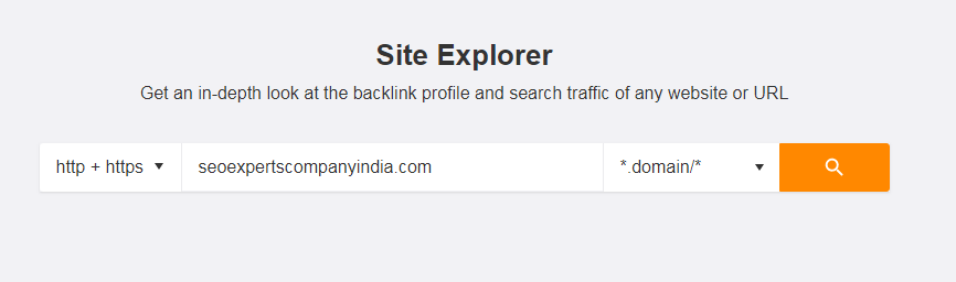 Ahrefs 网站分析