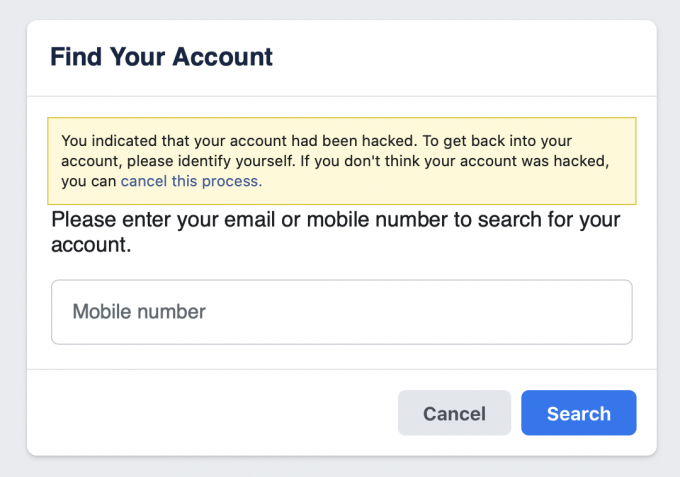 Facebook账号被黑补救